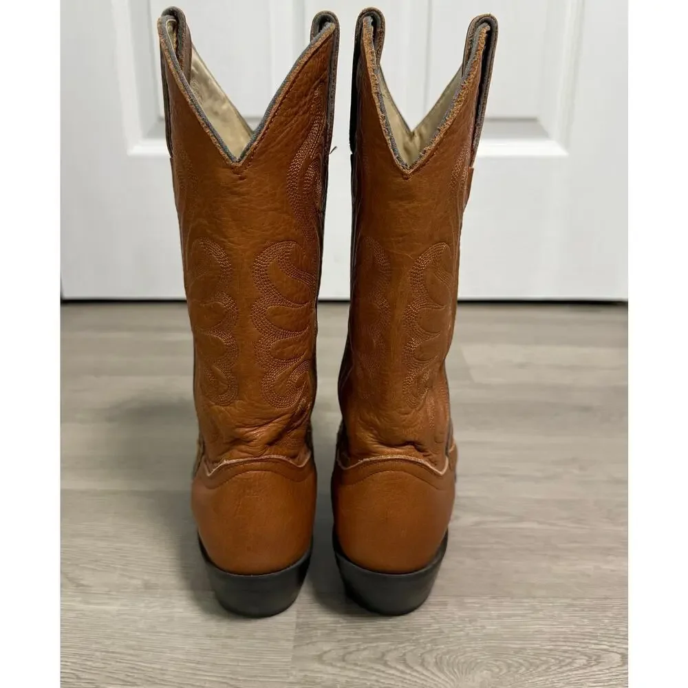 Durango Women's Tan Leather RD4122 Cowgirl Western Boots Size 7M